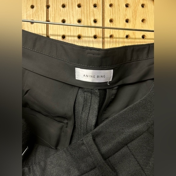 Anine Being Black Pleated Front Trousers Wide Leg - Picture 3 of 7